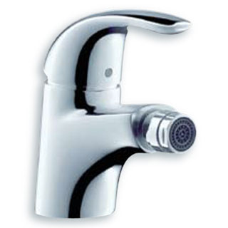 Bidet mixer chrome-plated