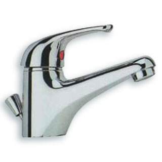 Single lever basin mixer with pop-up waste VISION