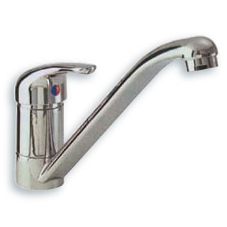 Single lever one hole sink mixer with movable spout VISION