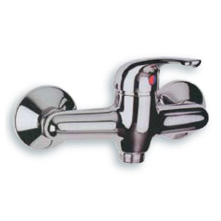 Single lever wall mounted shower mixer with duplex shower VISION